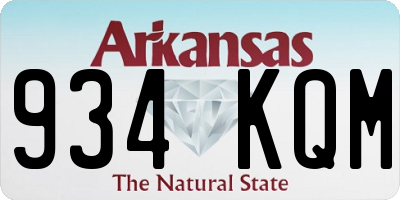 AR license plate 934KQM