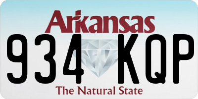 AR license plate 934KQP