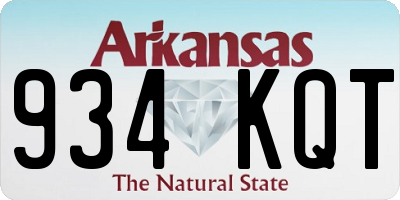 AR license plate 934KQT