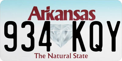 AR license plate 934KQY