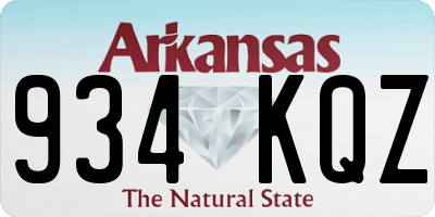 AR license plate 934KQZ
