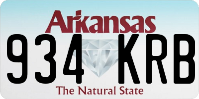 AR license plate 934KRB