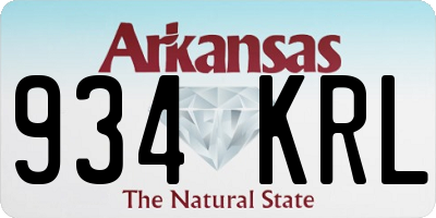 AR license plate 934KRL