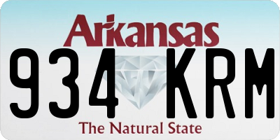 AR license plate 934KRM