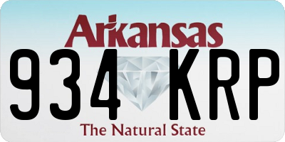 AR license plate 934KRP
