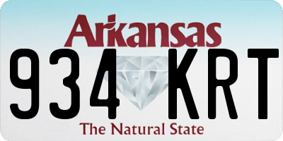 AR license plate 934KRT