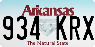 AR license plate 934KRX