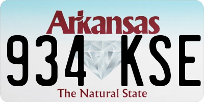 AR license plate 934KSE