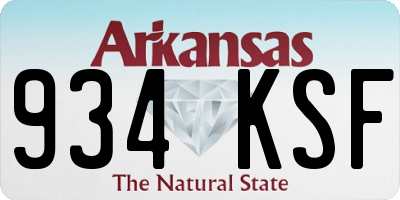 AR license plate 934KSF
