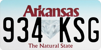 AR license plate 934KSG