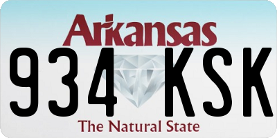 AR license plate 934KSK