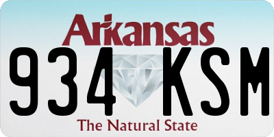 AR license plate 934KSM