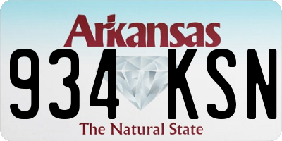 AR license plate 934KSN