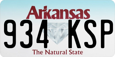 AR license plate 934KSP