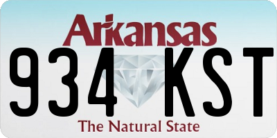 AR license plate 934KST