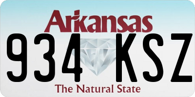AR license plate 934KSZ
