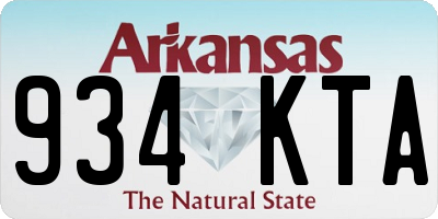 AR license plate 934KTA