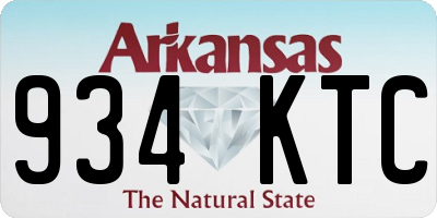 AR license plate 934KTC