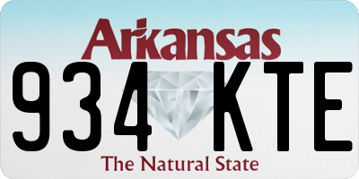 AR license plate 934KTE