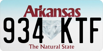 AR license plate 934KTF
