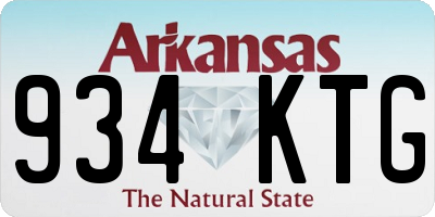 AR license plate 934KTG