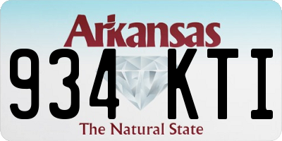 AR license plate 934KTI