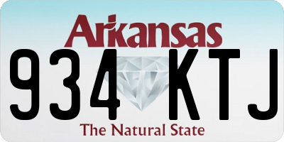 AR license plate 934KTJ
