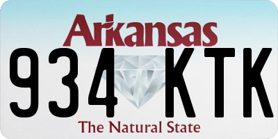 AR license plate 934KTK
