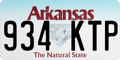AR license plate 934KTP