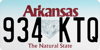 AR license plate 934KTQ