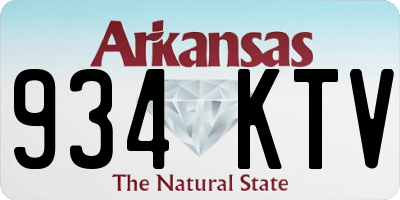 AR license plate 934KTV