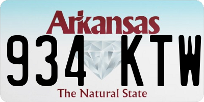 AR license plate 934KTW