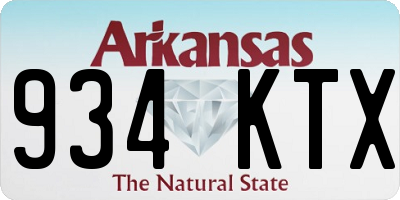 AR license plate 934KTX
