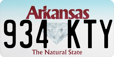 AR license plate 934KTY