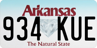 AR license plate 934KUE