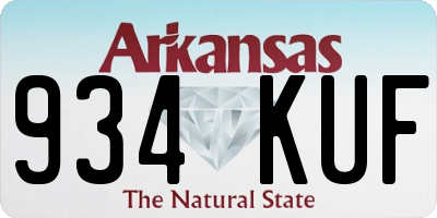 AR license plate 934KUF