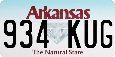 AR license plate 934KUG