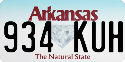 AR license plate 934KUH