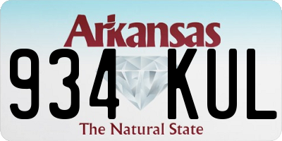 AR license plate 934KUL