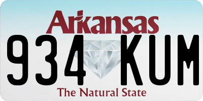 AR license plate 934KUM