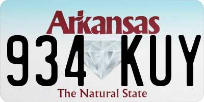 AR license plate 934KUY