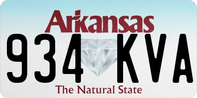 AR license plate 934KVA