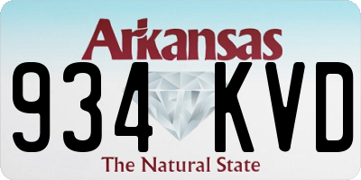AR license plate 934KVD