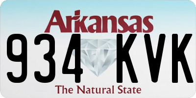 AR license plate 934KVK