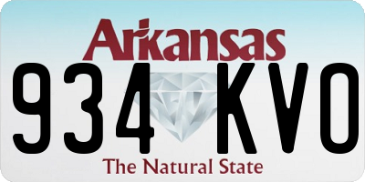 AR license plate 934KVO