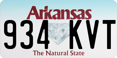 AR license plate 934KVT