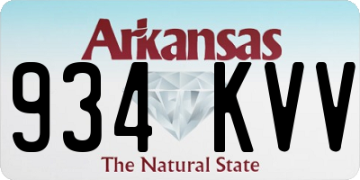AR license plate 934KVV