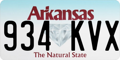 AR license plate 934KVX