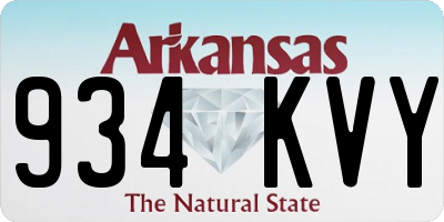 AR license plate 934KVY