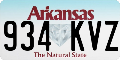 AR license plate 934KVZ
